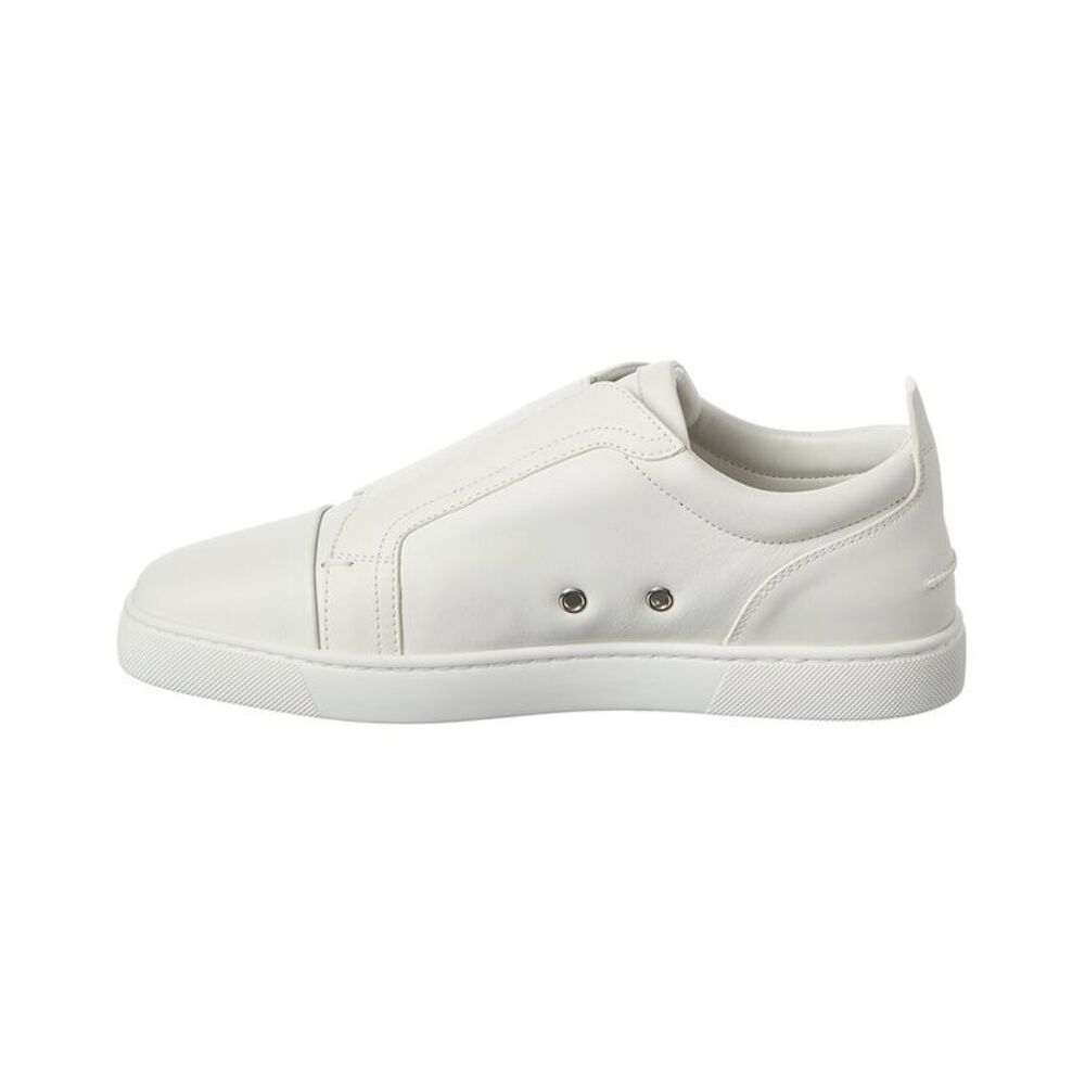 Christian Louboutin St Louis Leather Slip-On Sneaker, White - Picture 2 of 5